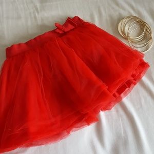 Oshkosh Red Tulle Skirt